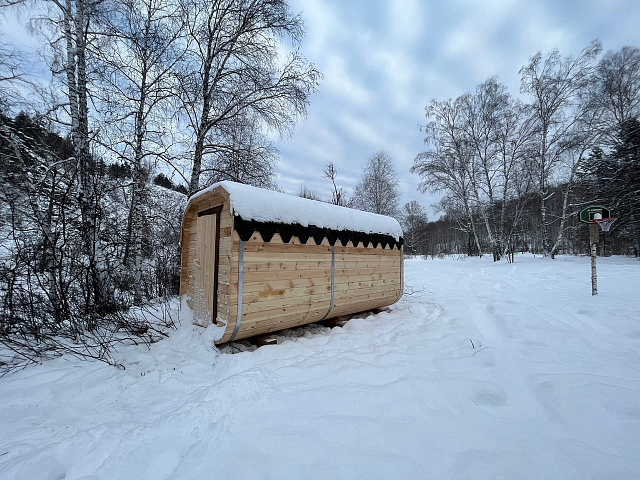 Новая банька уже на Кемпинге